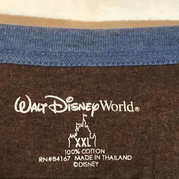 Disneyland Walt Disney World Mickey Mouse Blue Short Sleeve Sports Tee T Shirt - Picture 3 of 9
